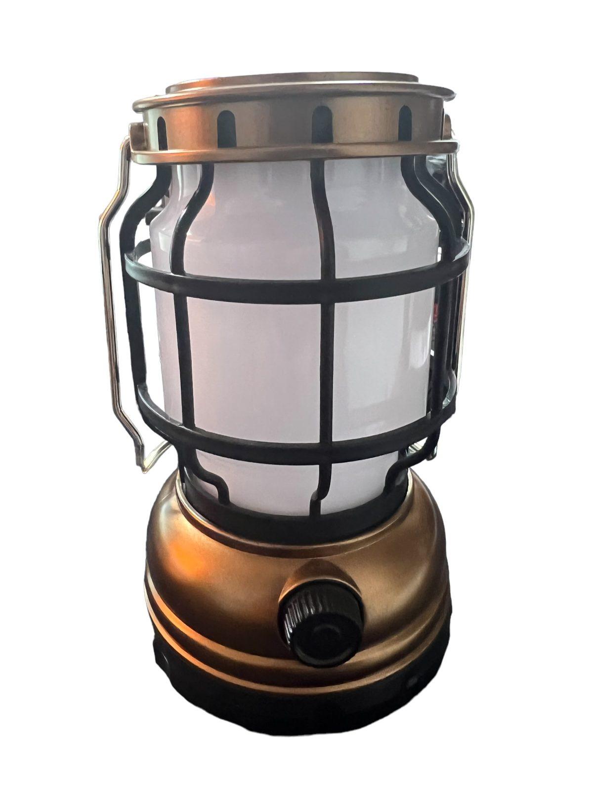 Lampara Retro solar recargable luz blanca y roja LTL4