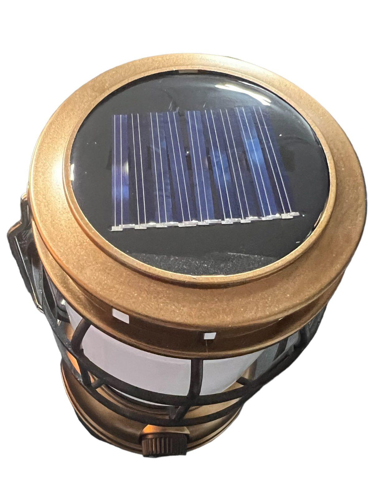 Lampara Retro solar recargable luz blanca y roja LTL4