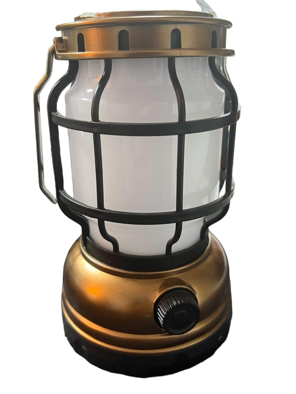 Lampara Retro solar recargable luz blanca y roja LTL4