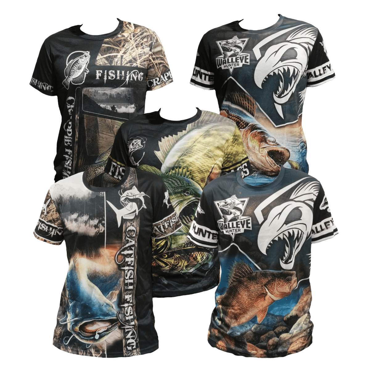 Polera Camiseta Estampado Pesca Outdoor PLS8