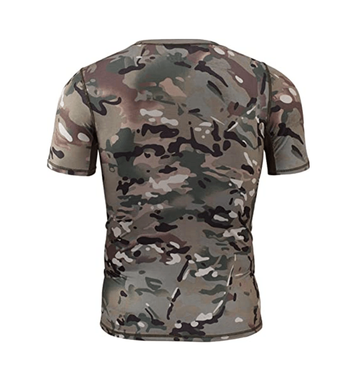 Polera Tactica Manga Corta Algodon Militar Deportes PLS4