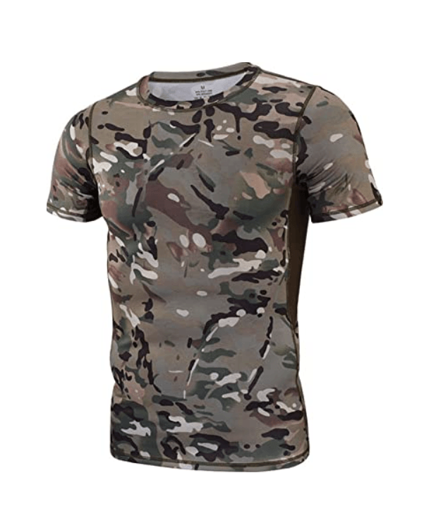 Polera Tactica Manga Corta Algodon Militar Deportes PLS4