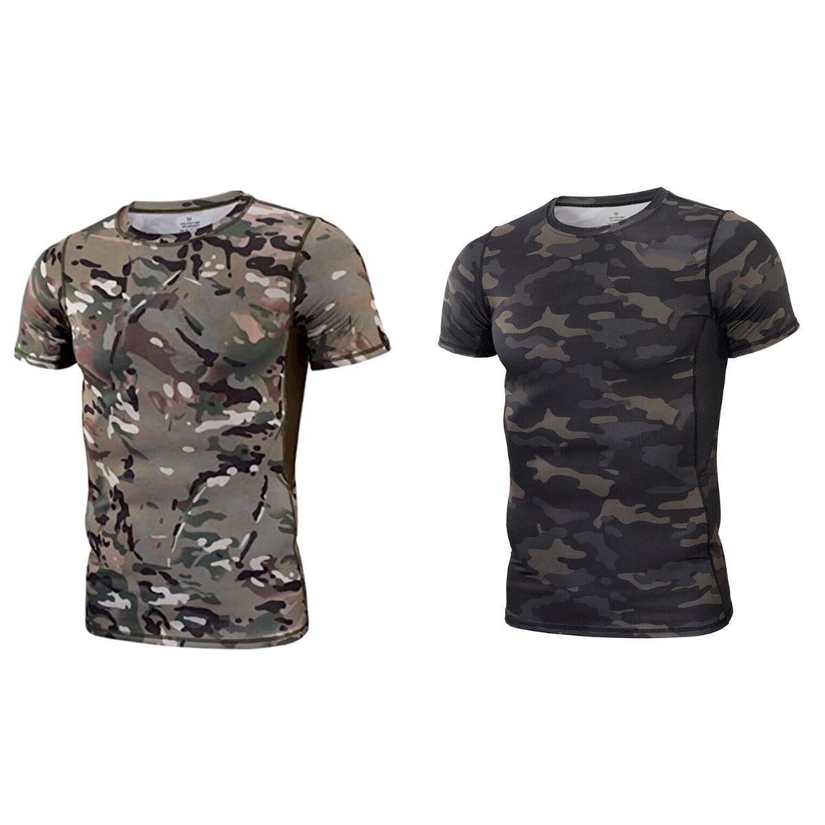 Polera Tactica Manga Corta Algodon Militar Deportes PLS4