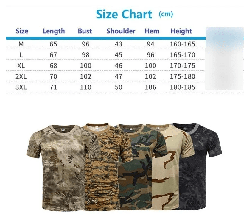 Poleras Algodón Militar Outdoor PLS1