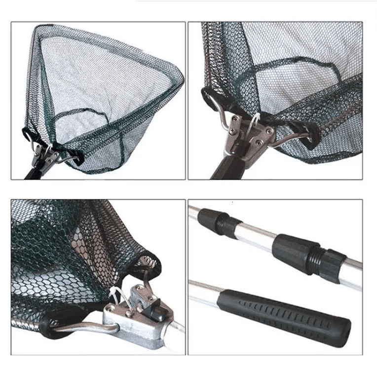 Red Pesca Con Baston Retractil Plegable Chinguillo RCT1