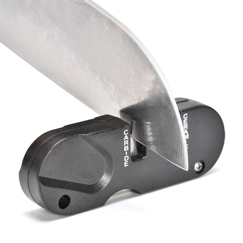 Afilador de cuchillos portátil multifuncional camping HT12