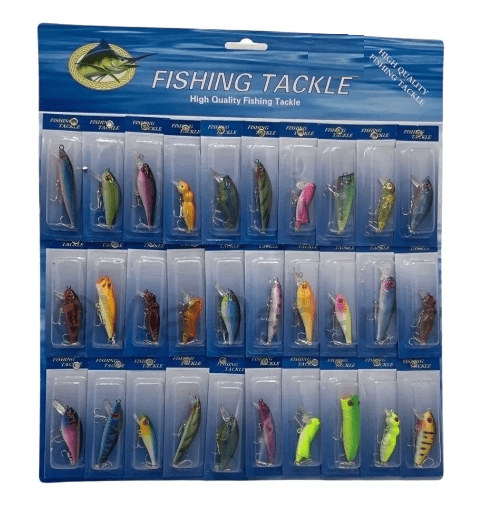 Set 30 Señuelos Anzuelo Pesca Surtidos SÑL2