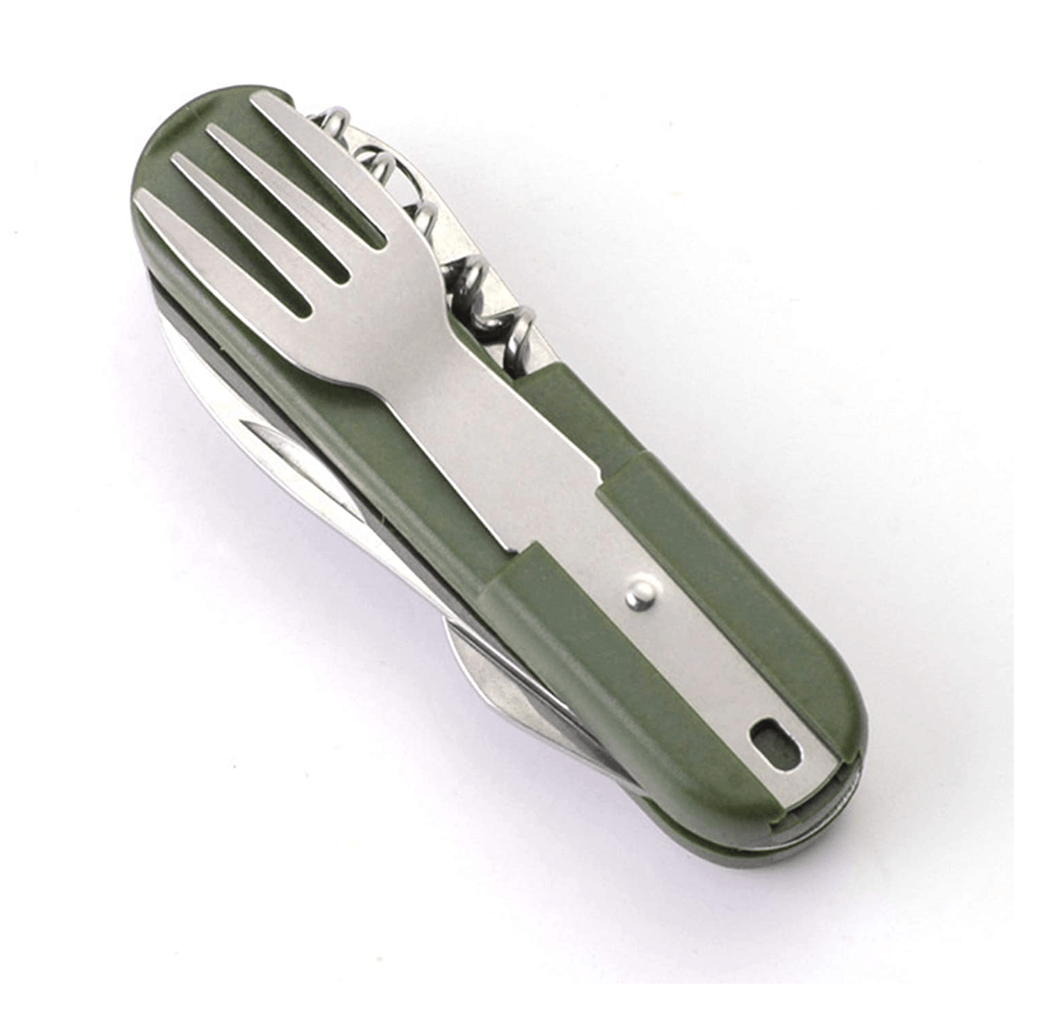 Set Cubiertos 7en1 Multiuso Plegable Camping CT12