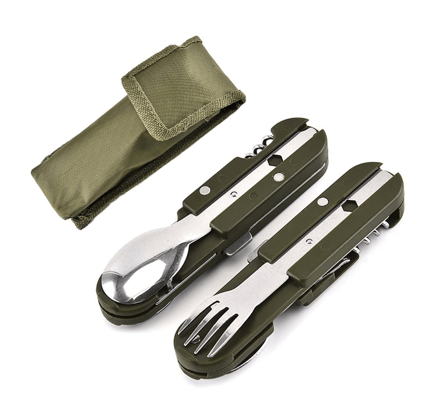 Set Cubiertos Multifuncional 5en1 Camping Outdoor CT4