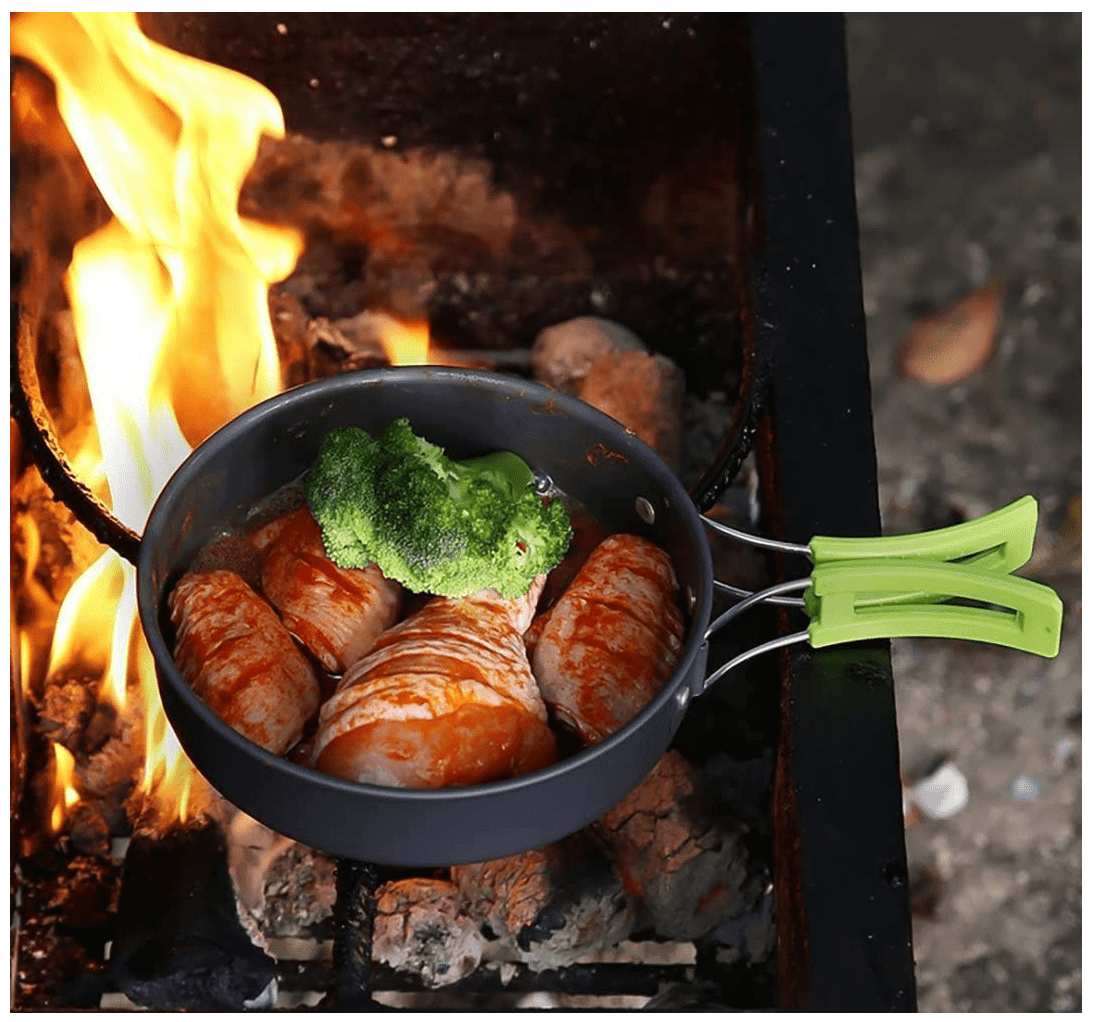 Set Ollas Camping Cocinilla Utensilios 2a3 Personas OC8