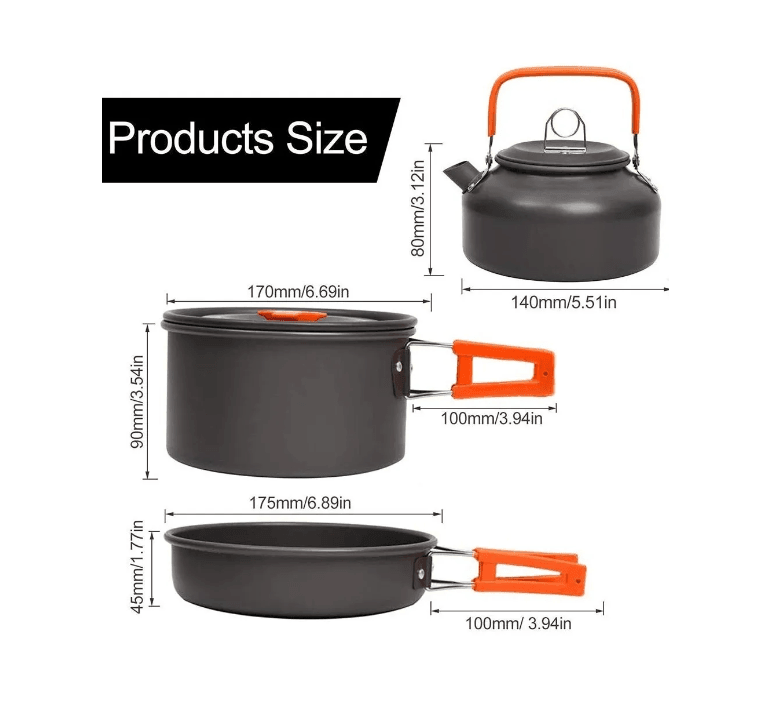 Set Ollas Cocinilla Camping Campsor-303 OC2