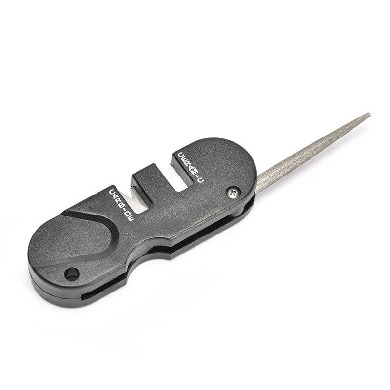 Afilador de cuchillos portátil multifuncional camping HT12