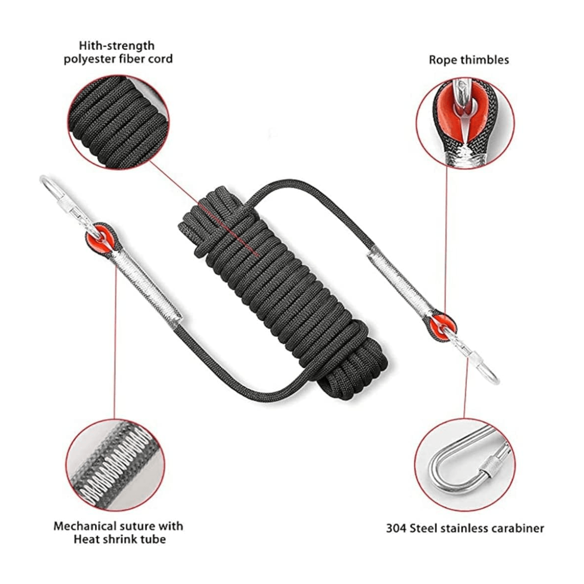 Cuerda Alta Resistencia Escalar 15mts TC18