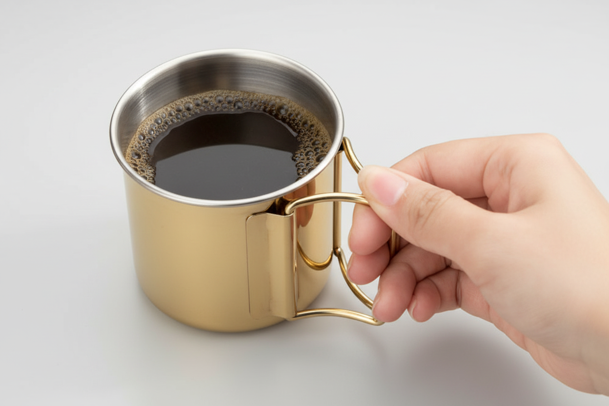 Taza Camping Aire Libre 300ml Mango Plegable CT2