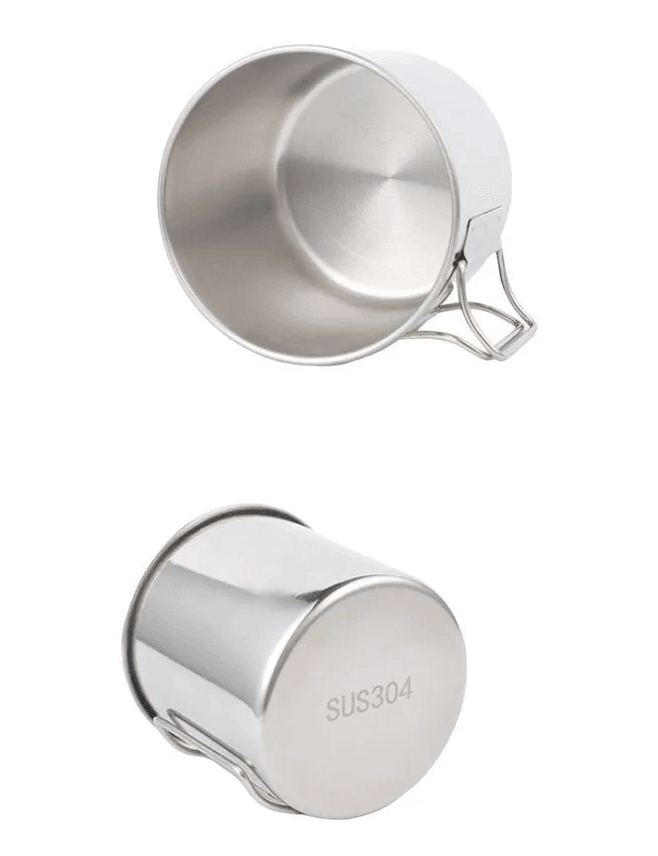 Taza Camping Aire Libre 300ml Mango Plegable CT2