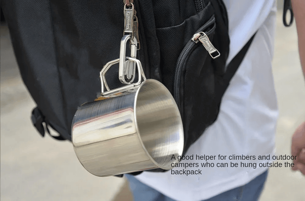 Taza Camping Aire Libre 300ml Mango Plegable CT2