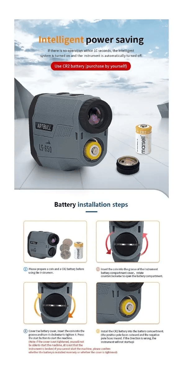 Telemetro Laser Infrarrojo LS-650 Alta Precision MLT18