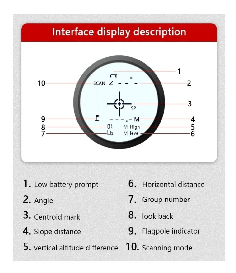Telemetro Laser NK-600 Medidor Distancia Caza Outdoor MLT25
