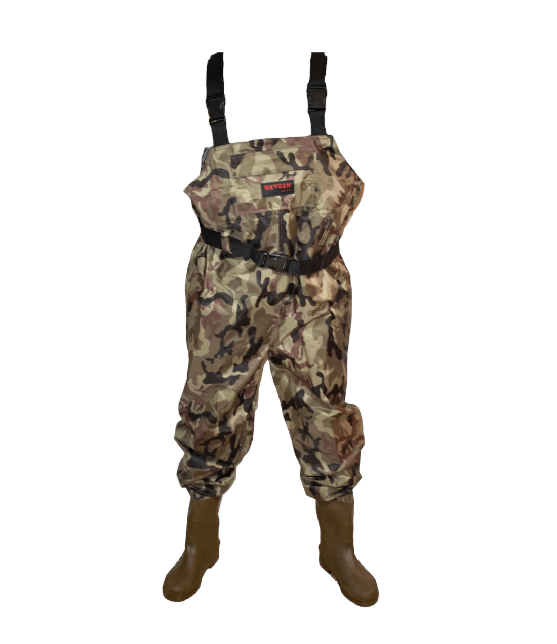Waders Traje Pesca Camuflaje Pecho Ajustable Botas Altas WD4