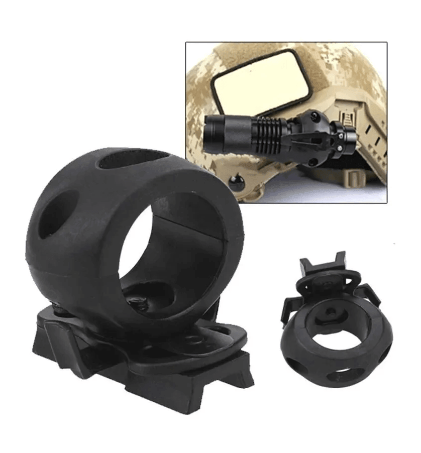Adaptador Riel Linterna Casco Tactico MTR10