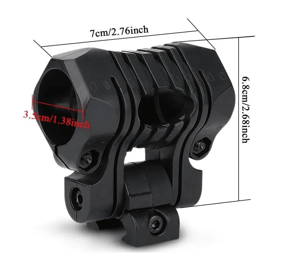 Adaptador Linterna Casco Tactico 25mm MTR12