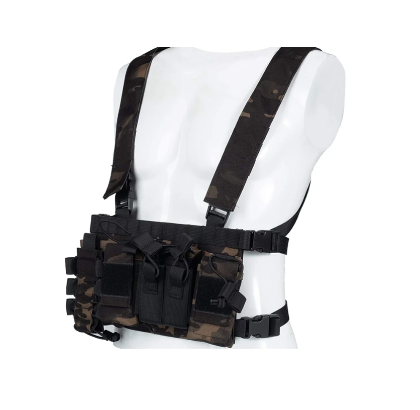 Bolso Arnés Airsoft Molles Cinturón Porta Mz Radio CL7