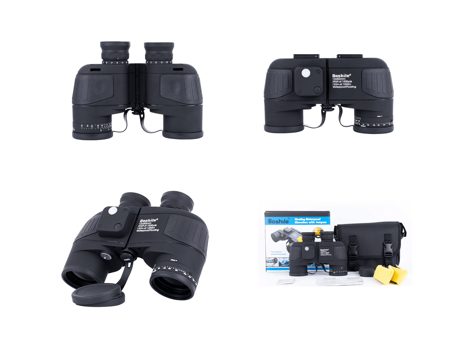 Binocular Prismatico Marino Militar Brujula Telescopio Practico 10x50 BM13