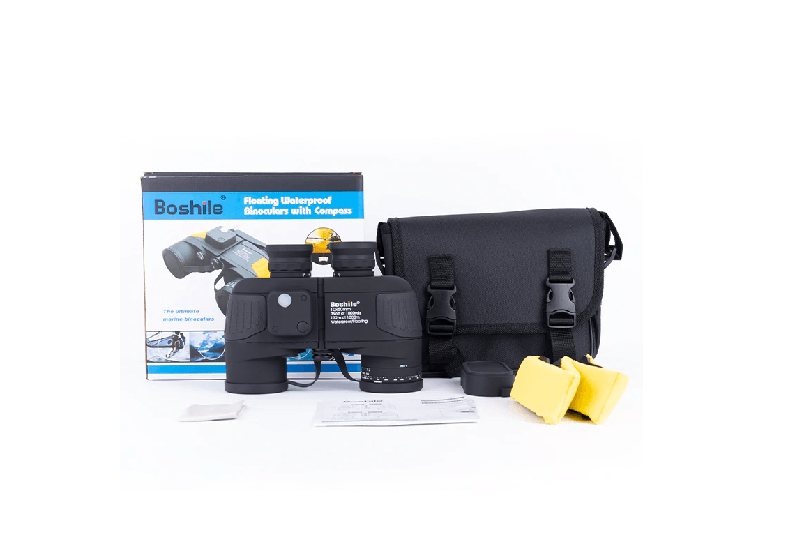 Binocular Prismatico Marino Militar Brujula Telescopio Practico 10x50 BM13