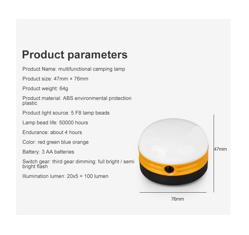Lampara portatil para camping LTL14