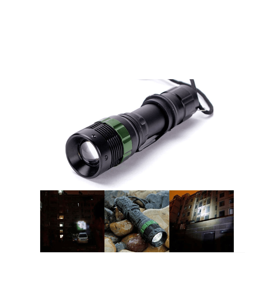 Linterna Tactica 3000lm Zoom Led Cree Recargable LTL15