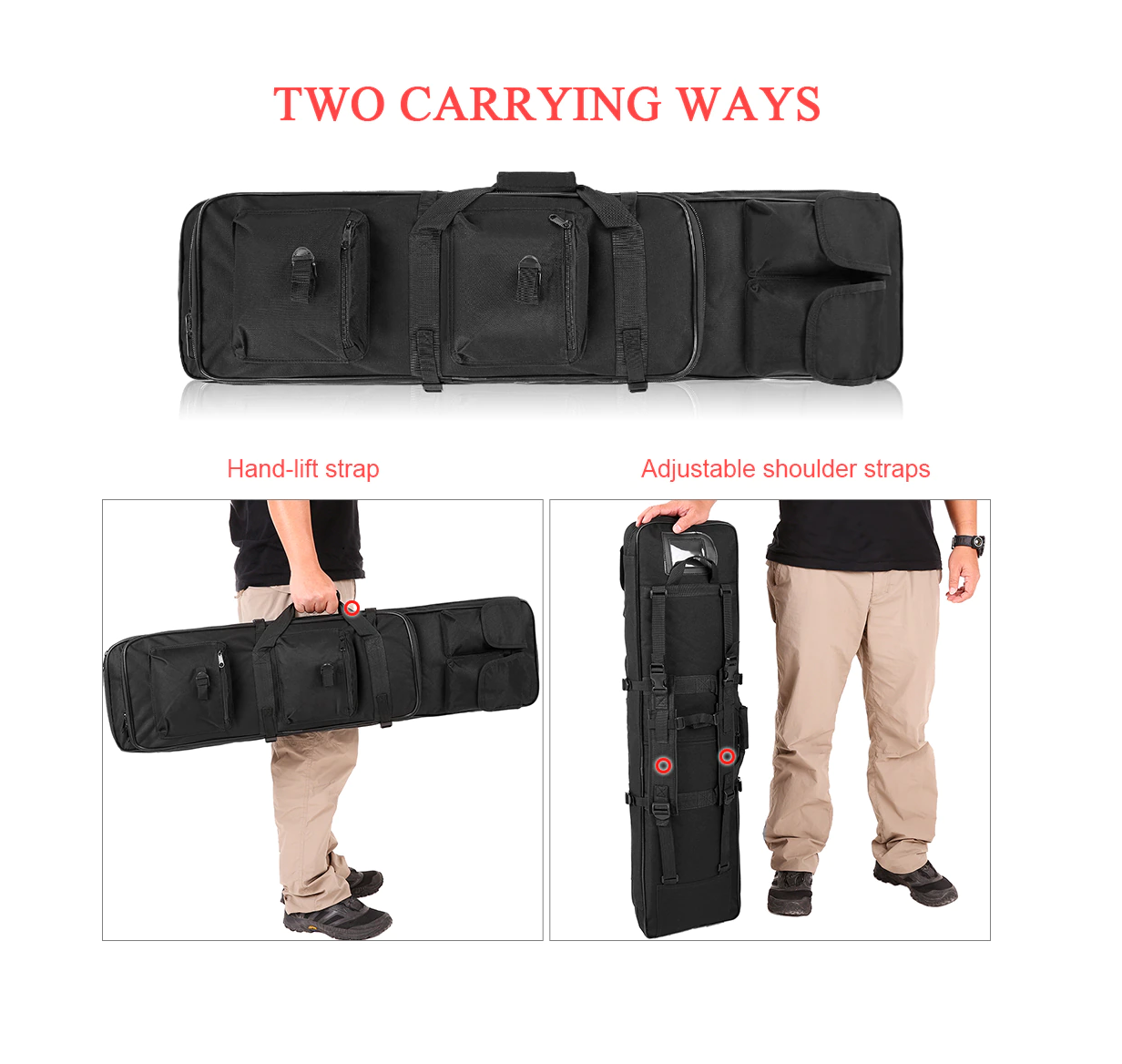 Bolso Porta Fusiles Rifles Tactico Grande 120cm MBP2