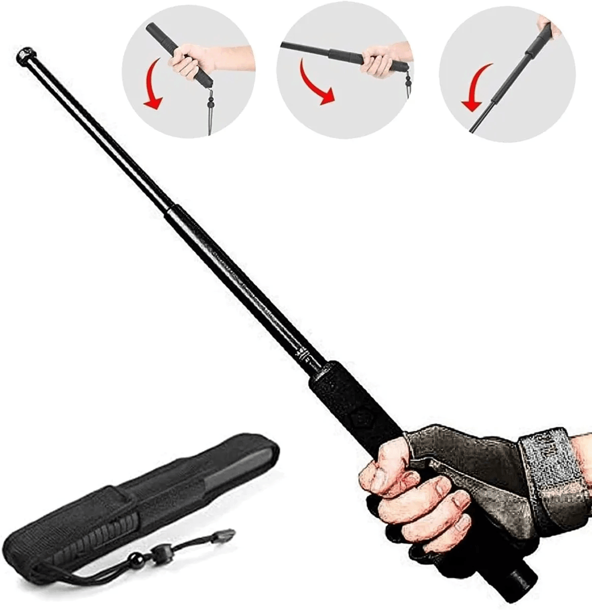 Baston Retractil 65cm Articulo Defensa Personal BRD2