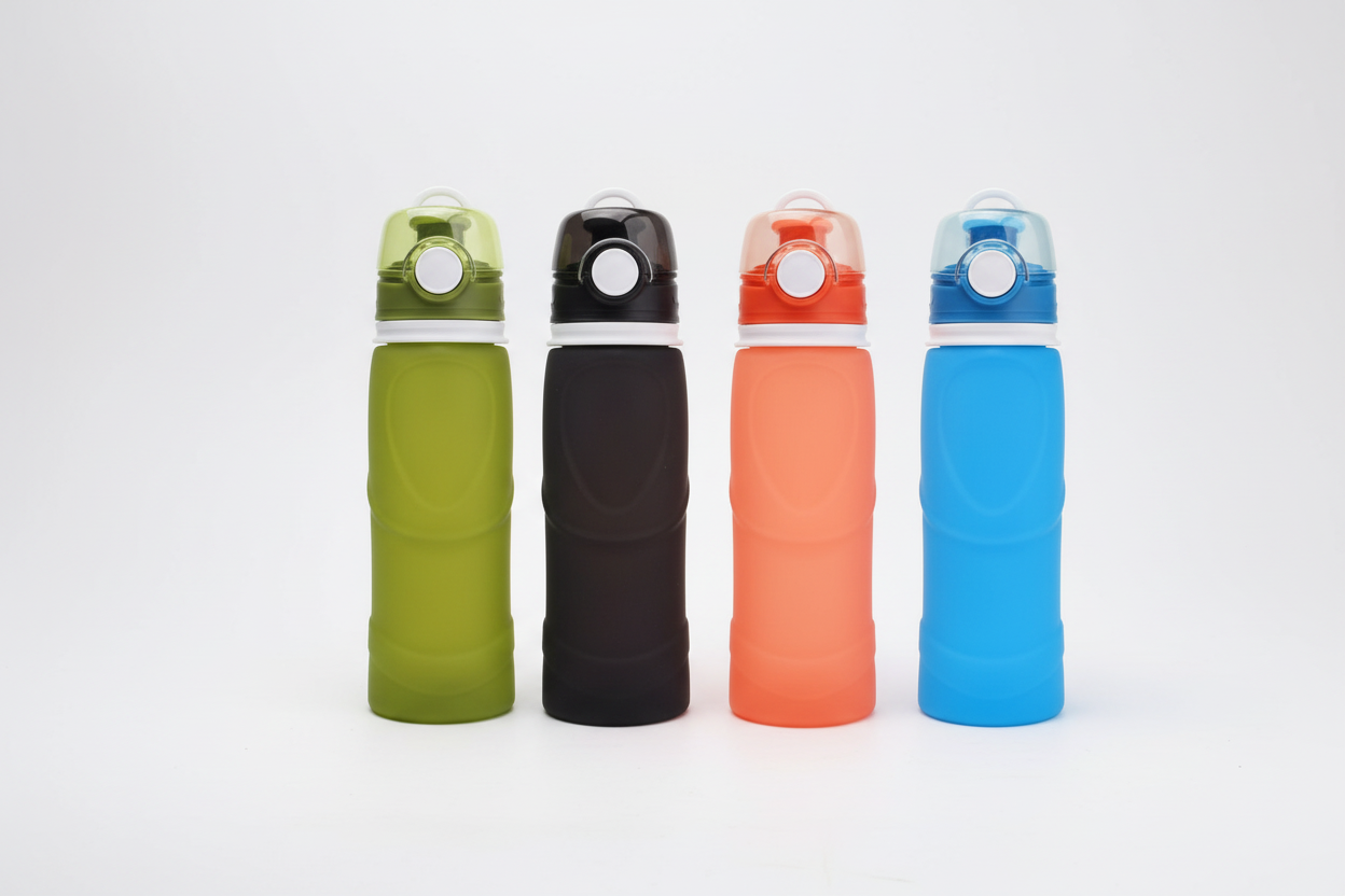 Botella Agua Silicona Plegable 750ml TCB2