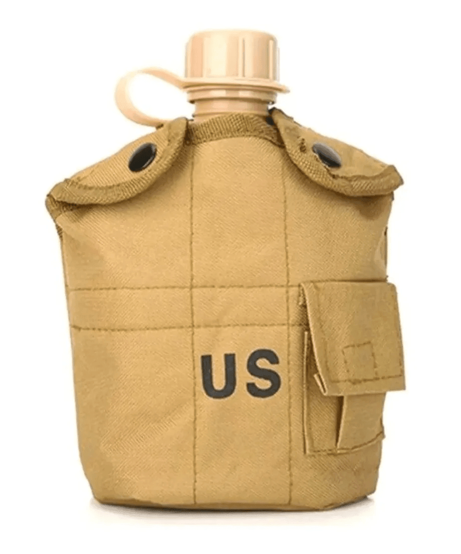 Cantimplora Militar Con Jarro Aluminio 1L TCB4