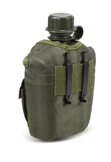 Cantimplora Militar Con Jarro Aluminio 1L TCB4