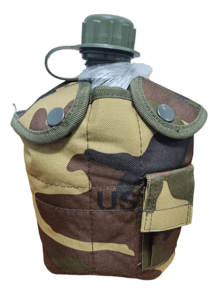Cantimplora Militar Con Jarro Aluminio 1L TCB4
