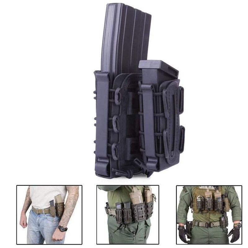 Cargador rápido táctico de 3 piezas, Soporte para Rifle y pistola