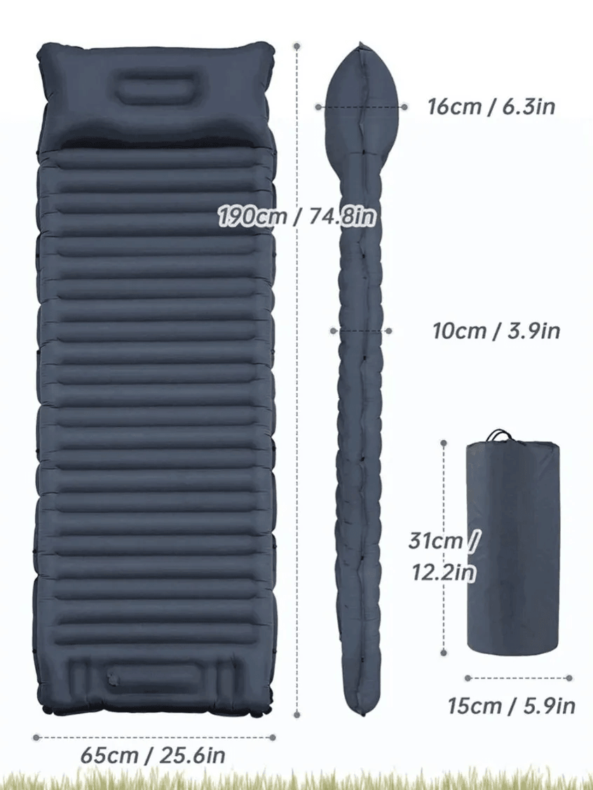 Colchoneta Inflable Ultra Ligera para camping 192*68*8cm CCH7
