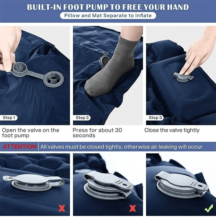 Colchoneta Inflable Ultra Ligera 3 estaciones CCH6