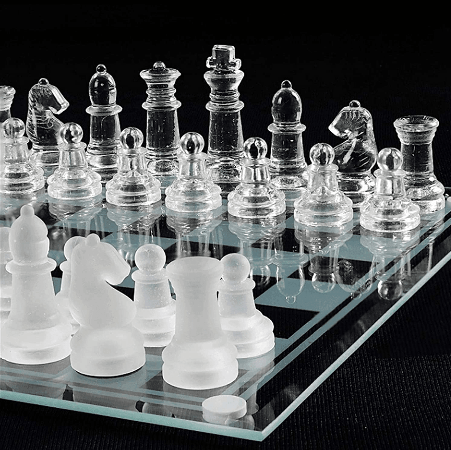 Ajedrez Tablero Cristal 25x25cm ETM11