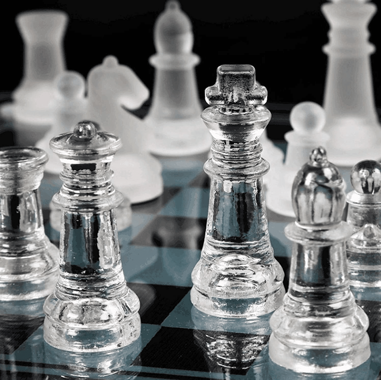 Ajedrez Tablero Cristal 35x35cm ETM10