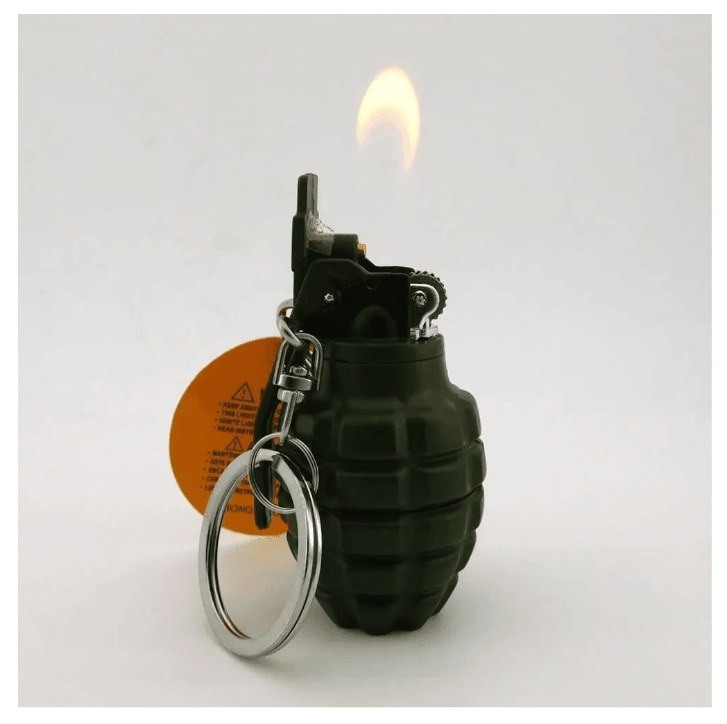 Encendedor Recargable Modelo Granada Militar ECD2