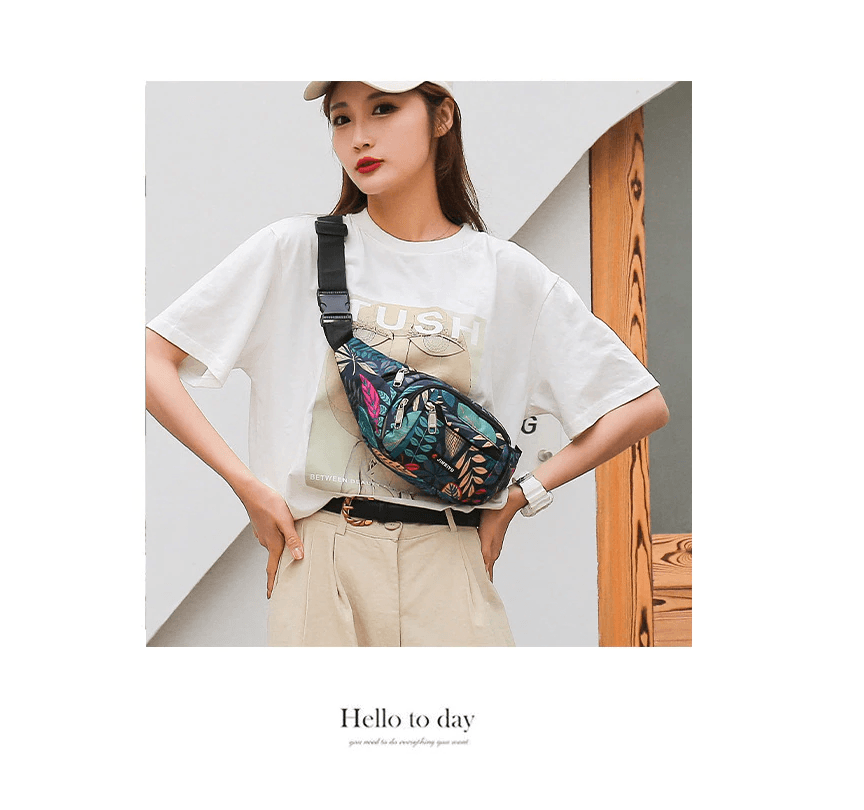 Banano Riñonera Casual Nylon Impermeable Multicolor BT13