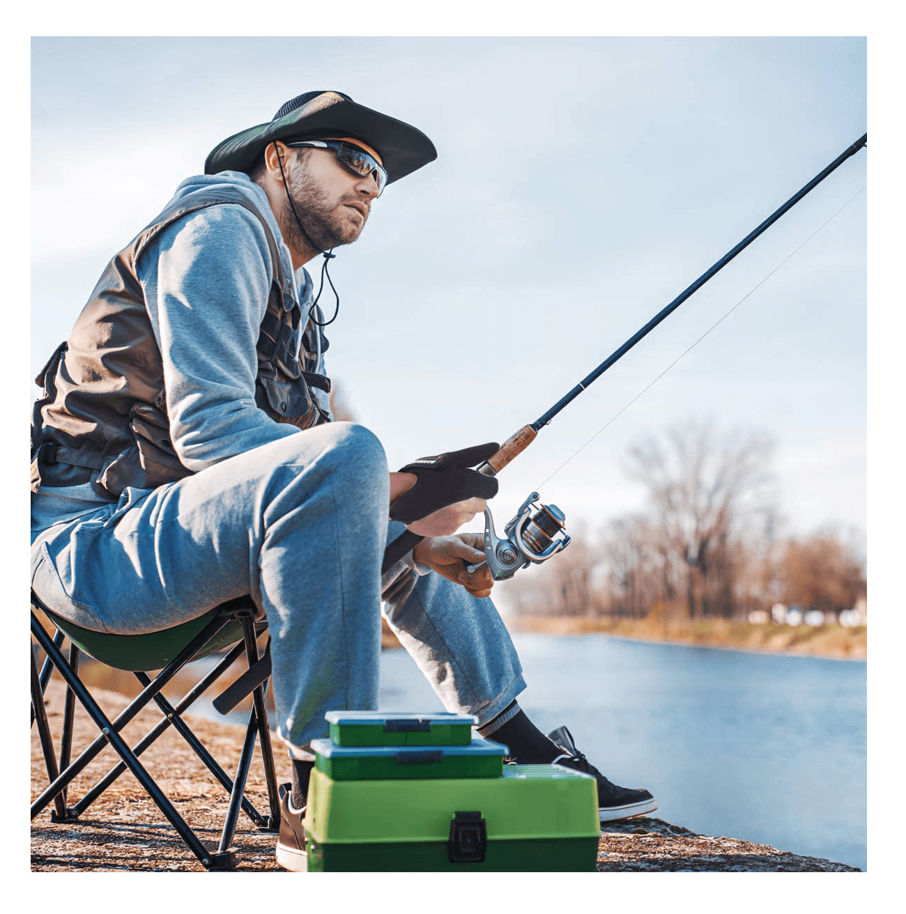 Guante Neopreno Dedos Pesca Antideslizante GTP1