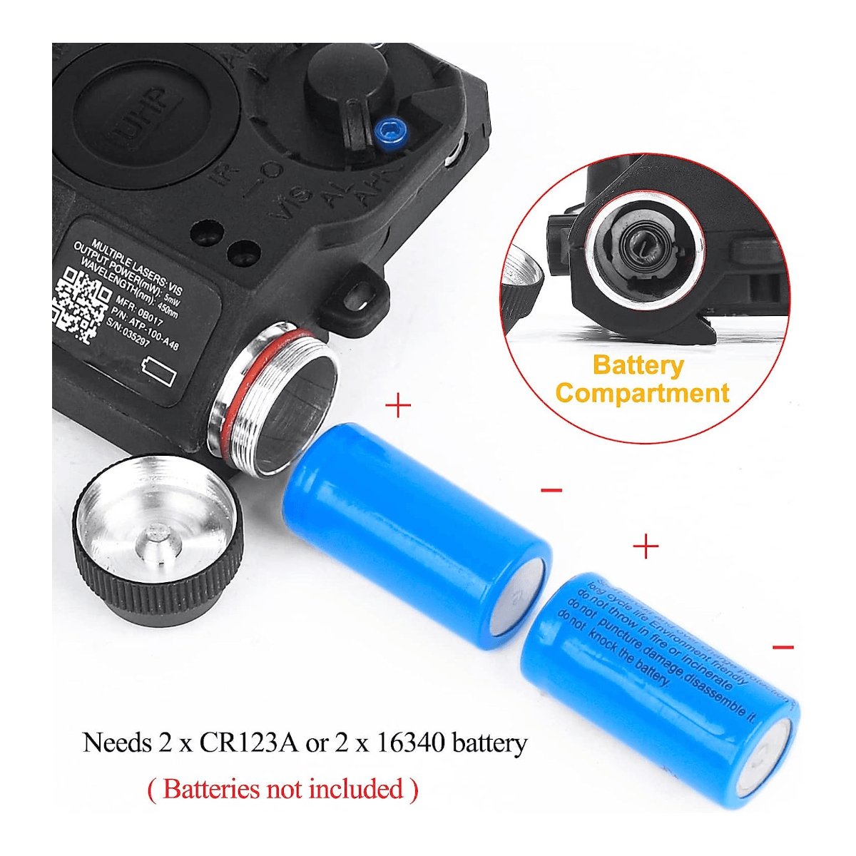 laser linterna luz led Miras MLT27