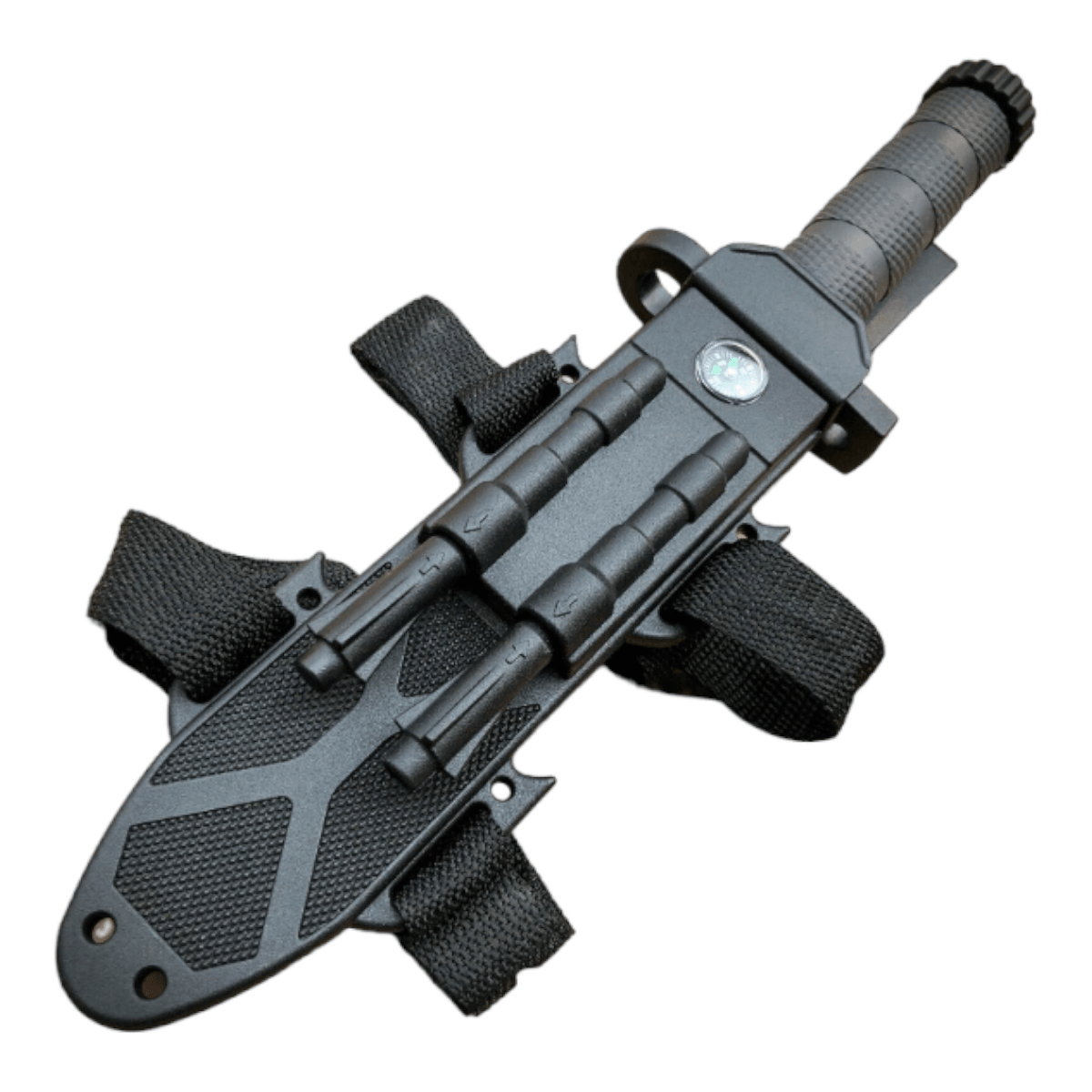 Cuchillo Militar brujula pedernal tactico CHMP41