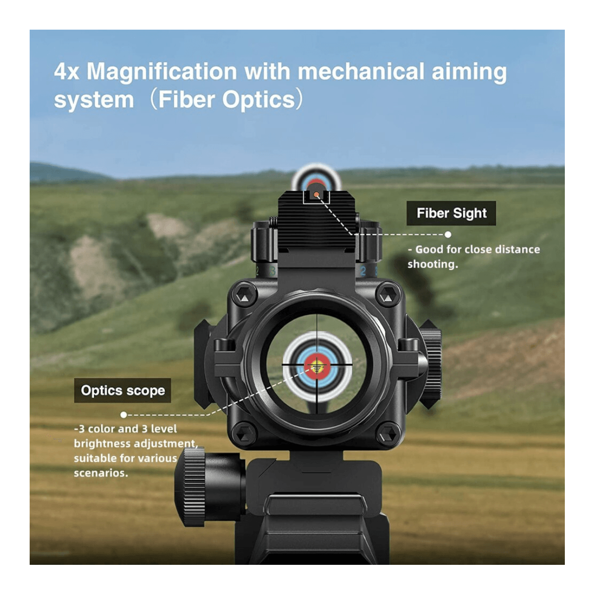 Mira Rifle táctico 4x32mm MLT26