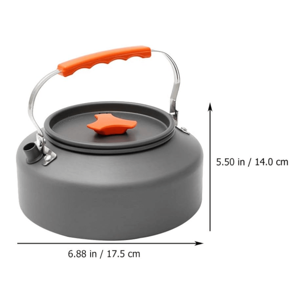 Hervidor agua aluminio acampar 1L OC9