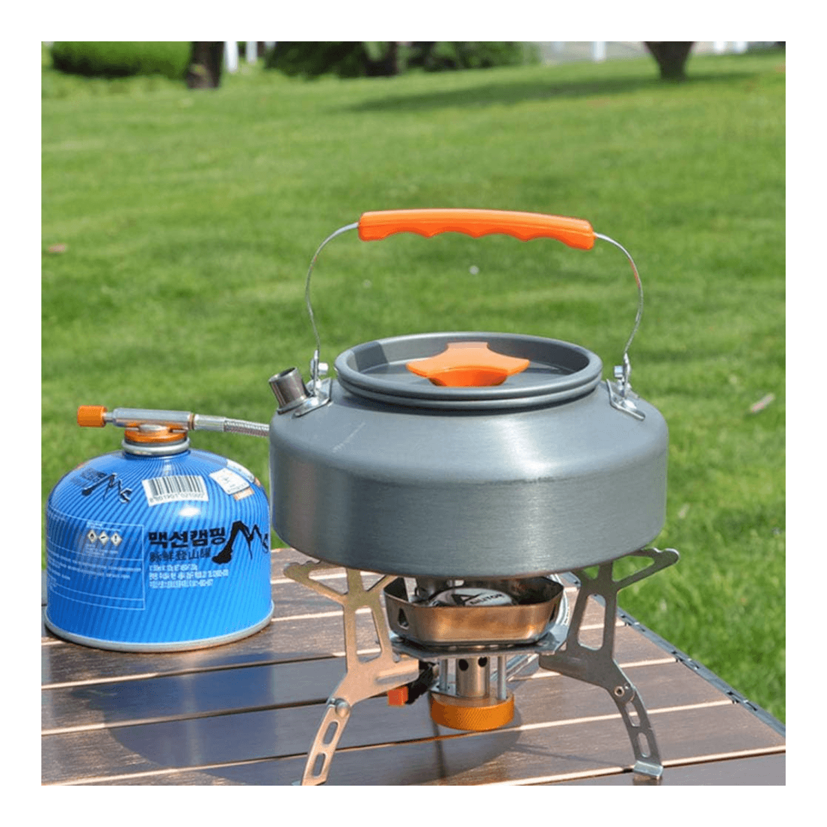 Hervidor agua aluminio acampar 1.6 L OC10