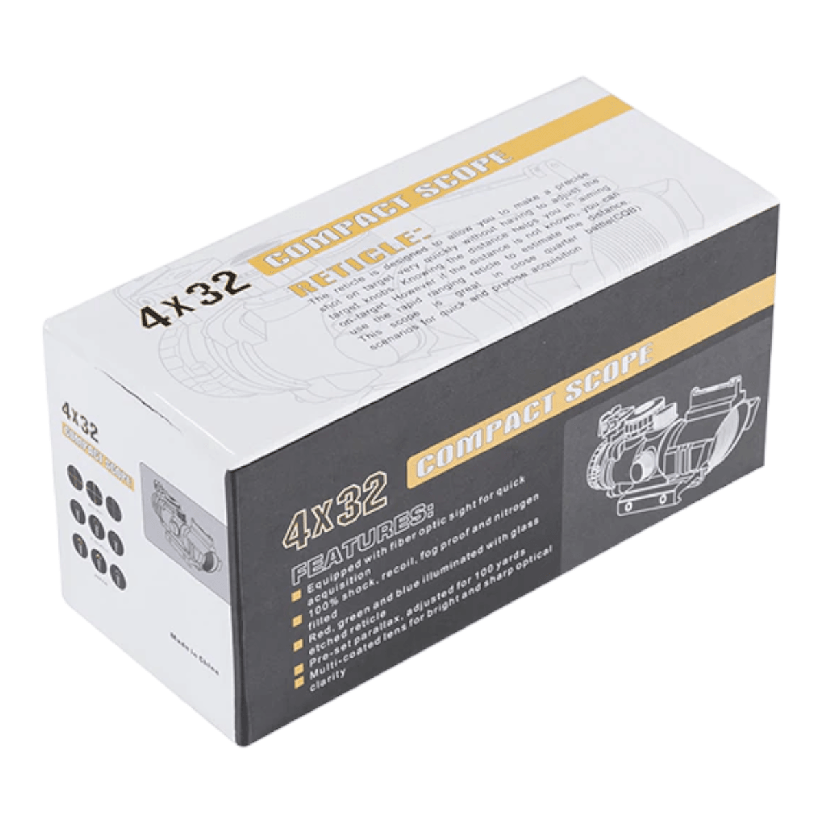 Mira Rifle táctico 4x32mm MLT26